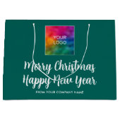 Prettig Kerstfeest Gelukkig Nieuwjaar Uw Logo Hier Groot Cadeauzakje (Voorkant)