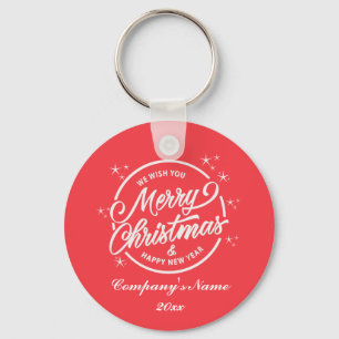 Prettig kerstfeest & Gelukkig nieuwjaar, Witte typ Sleutelhanger