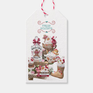 Prettig Kerstfeest Gemberkoek Suiker & Specerijen Cadeaulabel