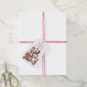 Prettig Kerstfeest Gemberkoek Suiker & Specerijen Cadeaulabel (Met Touw)