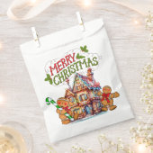 Prettig kerstfeest Gemberkoekhuis Bedankzakje (Geknipt)