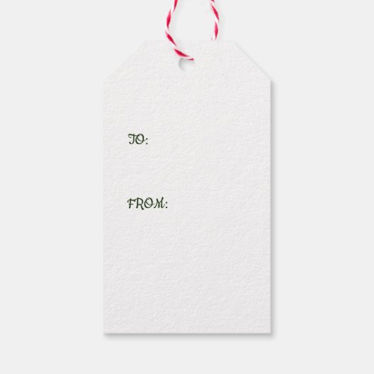 Prettig kerstfeest Gepersonaliseerd Cadeaulabel (Achterkant)