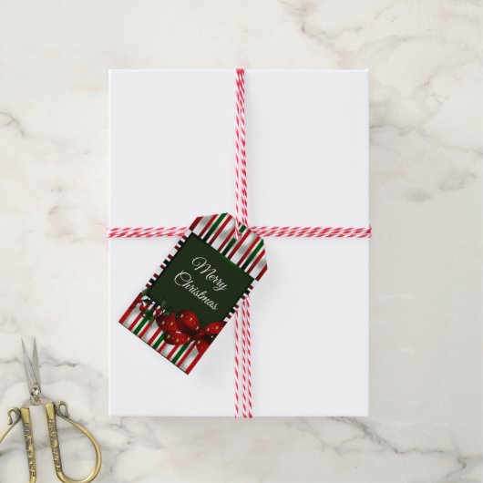 Prettig kerstfeest Gepersonaliseerd Cadeaulabel (Met Touw)