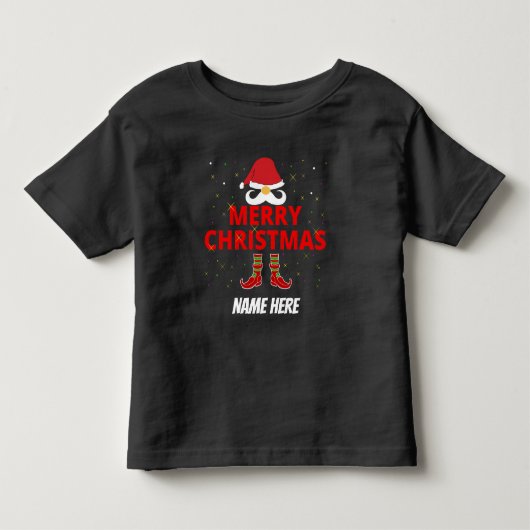 PRETTIG KERSTFEEST GEpersonaliseerd  Kinder Shirts (Voorkant)