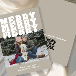Prettig kerstfeest gepersonaliseerd met uw foto te feestdagenkaart