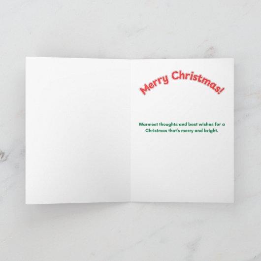 Prettig kerstfeest - Geschenk van de poolvos Kaart (Binnen)
