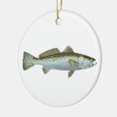 Prettig Kerstfeest ~Gevlekte Zeesnoek~ Kerstbal Keramisch Ornament (Links)