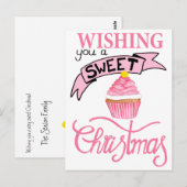 Prettig Kerstfeest gewenst Briefkaart (Voorkant / Achterkant)