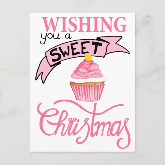 Prettig Kerstfeest gewenst Briefkaart (Voorkant)