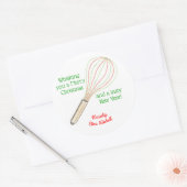 "Prettig kerstfeest gewenst" etiket voor behandeli (Envelop)