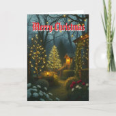 Prettig Kerstfeest gewenst Feestdagen Kaart (Voorkant)