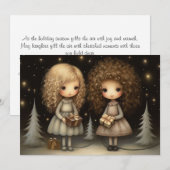 Prettig Kerstfeest gewenst Feestdagenkaart (Voorkant / Achterkant)