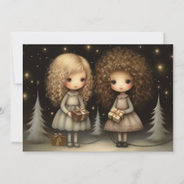 Prettig kerstfeest gewenst feestdagenkaart