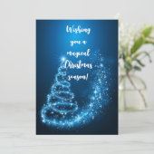 Prettig kerstfeest gewenst! feestdagenkaart (Staand voorkant)
