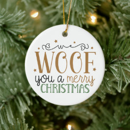 Prettig Kerstfeest Gewenst Keramisch Ornament