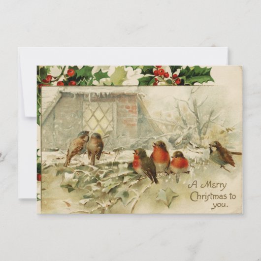Prettig Kerstfeest Gewenst - Kerstkaart (Voorkant)
