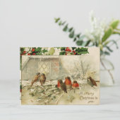 Prettig Kerstfeest Gewenst - Kerstkaart (Staand voorkant)