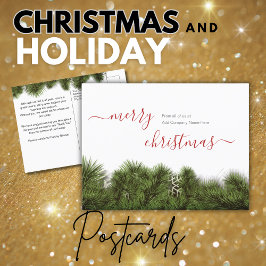 Prettig Kerstfeest Gewenst Klant Briefkaart