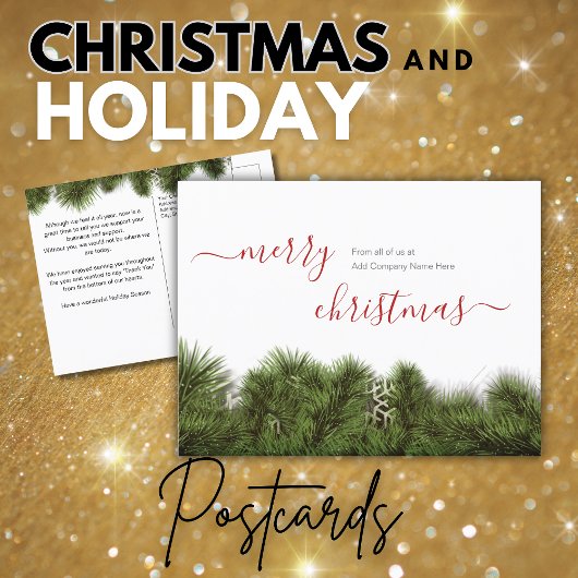 Prettig Kerstfeest Gewenst Klant Briefkaart