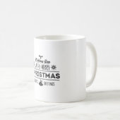 Prettig Kerstfeest gewenst Koffiemok (Voorkant rechts)