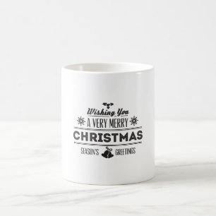 Prettig Kerstfeest gewenst Koffiemok