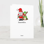 Prettig Kerstfeest Gewenst | Verrassings Kleurplaa Kaart (Achterkant)