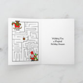 Prettig Kerstfeest Gewenst | Verrassingsdoolhof Bi Kaart (Binnen)