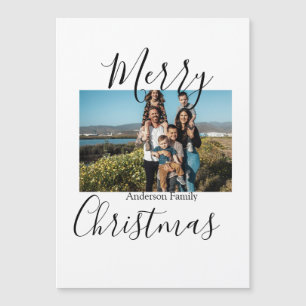 Prettig kerstfeest gezinsfoto modern elegant rusti