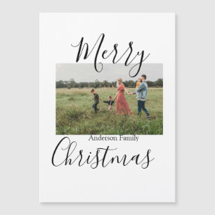 Prettig kerstfeest gezinsfoto modern elegant rusti