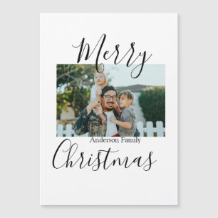 Prettig kerstfeest gezinsfoto modern elegant rusti