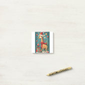 Prettig kerstfeest Giraffe Post-it® Notes (Op bureau)