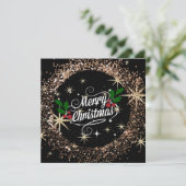 Prettig kerstfeest glans en glitter, (Staand voorkant)