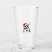 Prettig kerstfeest! glas (Voorkant)