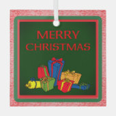 PRETTIG KERSTFEEST GLAS ORNAMENT (Voorkant)