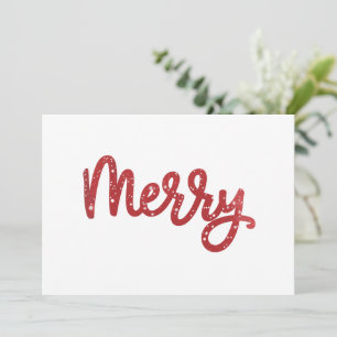 Prettig kerstfeest Glitter Vakantie Feestdagenkaart