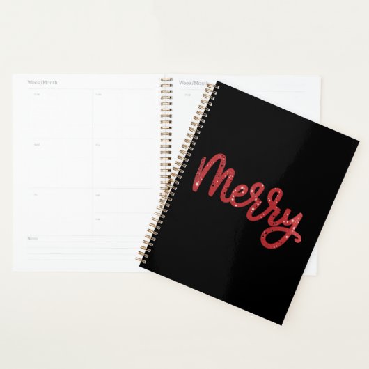 Prettig kerstfeest Glitter Vakantie Planner (Display)