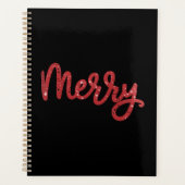 Prettig kerstfeest Glitter Vakantie Planner (Voorkant)