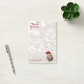 Prettig kerstfeest,Glitterende Bokeh ,Kat Met Kers Post-it® Notes (Kantoor)