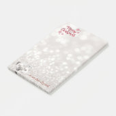 Prettig kerstfeest,Glitterende Bokeh ,Kerstballen Post-it® Notes (Schuin)