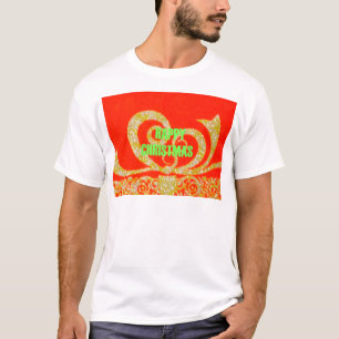 Prettig kerstfeest Golden Red Snowflex.jpg T-shirt