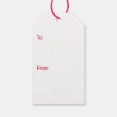 Prettig kerstfeest Goldendoodle hond Cadeaulabel (Achterkant)