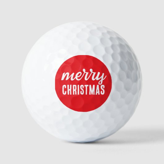 Prettig kerstfeest golfballen (Voorkant)