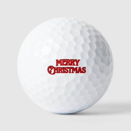Prettig kerstfeest golfballen (Voorkant)