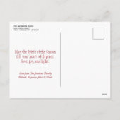 Prettig kerstfeest! Gouden lichtenboom op eenvoudi Feestdagenkaart (Achterkant)