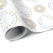 Prettig kerstfeest Gouden & Zilveren Ster & Rond L Cadeaupapier (Rol Hoek)