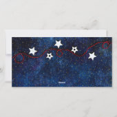 Prettig kerstfeest Goudsterren 3 foto collage Feestdagenkaart (Achterkant)