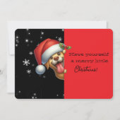 Prettig Kerstfeest Graaiende Hond (Voorkant)
