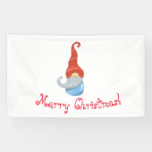 Prettig kerstfeest Grappige Gnome Spandoek – Festi (Horizontaal)