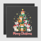 Prettig kerstfeest Grappige Kerstkat Kerstboom Kit (Voorkant / Achterkant)