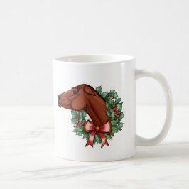Prettig Kerstfeest! Grappige paarden mok